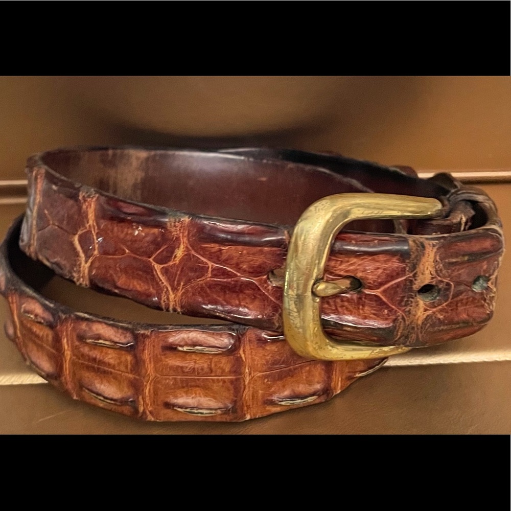 Authentic Australian Saltwater Crocodile Belt